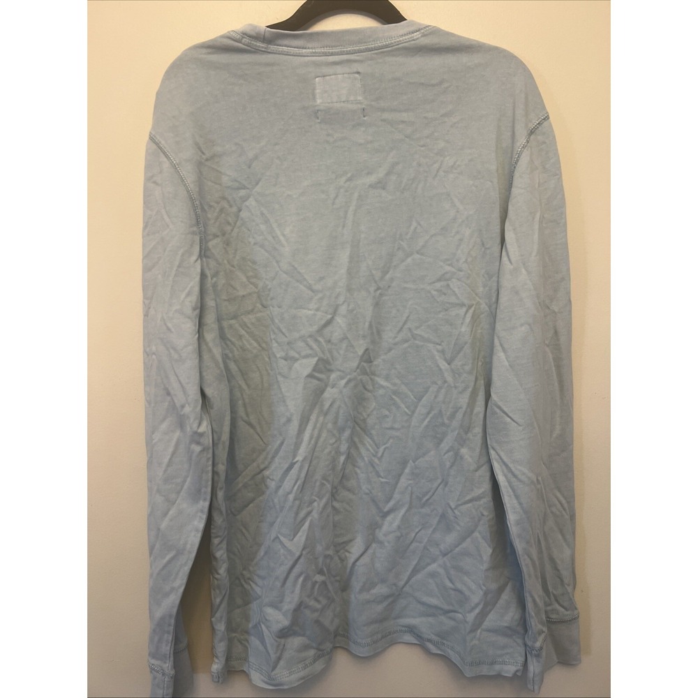Goodfellow men's long sleeve T-shirt, size medium, light blue NWT - Picture 2 of 10